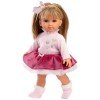 Poupée Llorens 35 cm - Elena en pull rose et jupe fuchsia