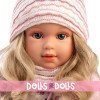 Poupée Llorens 40 cm - Lucia en robe à fleurs et veste en laine rose