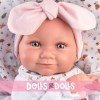Poupée Llorens 40 cm - Tina nouveau-né avec un sac de couchage rose