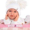 Poupée Llorens 40 cm - Nouveau-né Mimi crybaby avec broderie de la lune