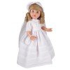 Poupée Mariquita Pérez 50 cm - Blonde dans une robe de communion vintage