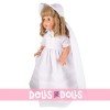 Poupée Mariquita Pérez 50 cm - Blonde dans une robe de communion vintage