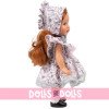 Poupée Mini Mariquita Pérez 21 cm - Robe à fleurs violettes
