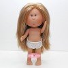 Poupée Nines d'Onil 23 cm - Little Mia blonde aux cheveux lisses - Sans vêtements