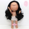 Poupée Nines d'Onil 30 cm - Mia ARTICULÉE - Mia avec des cheveux noirs ondulés - Sans vêtements