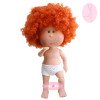 Poupée Nines d'Onil 30 cm - Mia ARTICULÉE - Mia aux cheveux roux bouclés - Sans vêtements