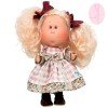 Poupée Nines d'Onil 30 cm - Mia ARTICULÉE - avec des cheveux roses et une robe à carreaux