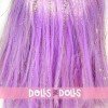 Poupée Nines d'Onil 30 cm - Mia Glitter avec des cheveux lilas