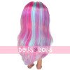 Poupée Nines d'Onil 30 cm - Mia aux cheveux raides multicolores - Sans vêtements