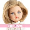 Poupée Paola Reina 32 cm - Las Amigas Articulée - Carla en robe blanche brodée de fleurs