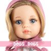 Poupée Paola Reina 32 cm - Las Amigas - Carla avec robe à fleurs et capuche rose