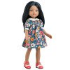 Poupée Paola Reina 32 cm - Las Amigas - Meily avec une robe à fleurs multicolores