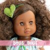 Poupée Paola Reina 45 cm - Soy tú - Amor en robe à fleurs bleues