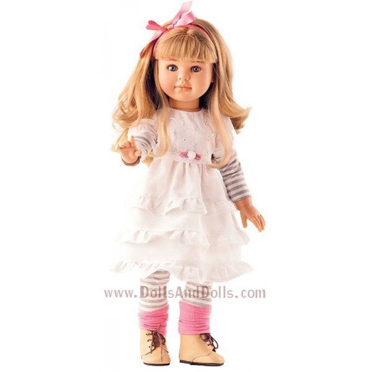 Paola Reina - Las Reinas - Poupée Alma avec robe blanche