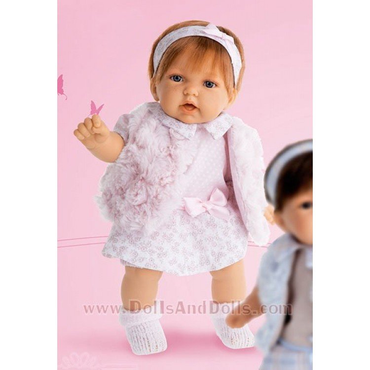 Petit chaleco rosa pelirroja