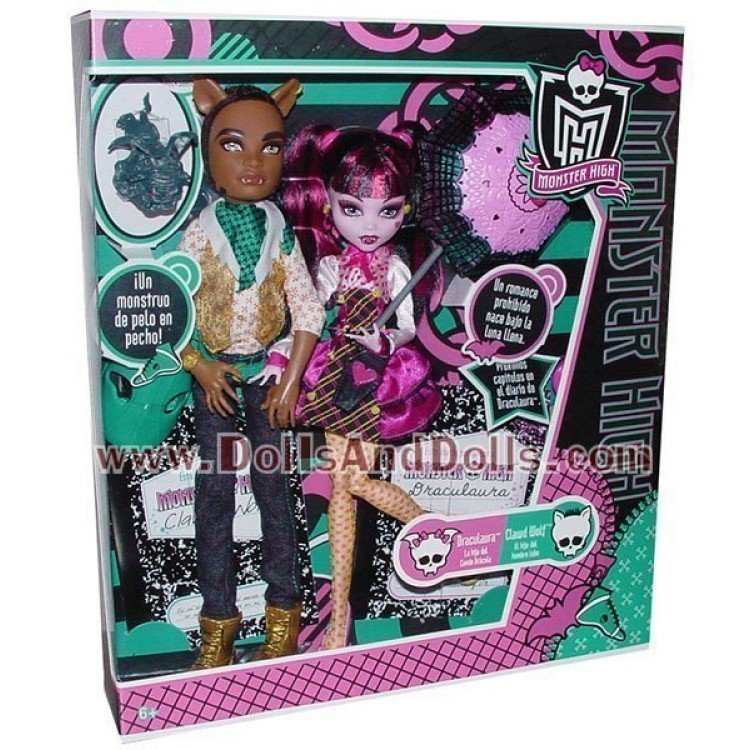 Ensemble de Draculaura et Claud Wolf Monster High