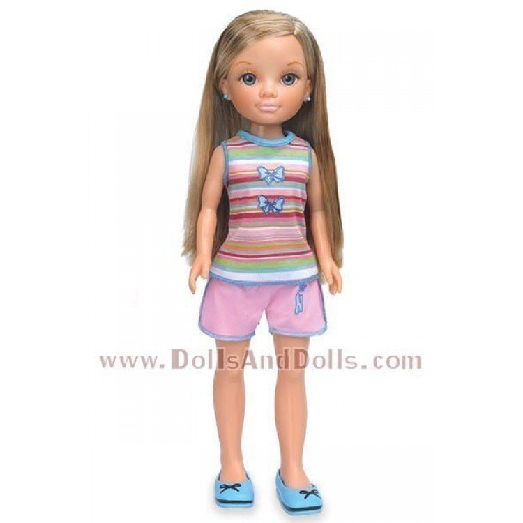 Tenue de poupée Nancy 43 cm - Ensemble rayé