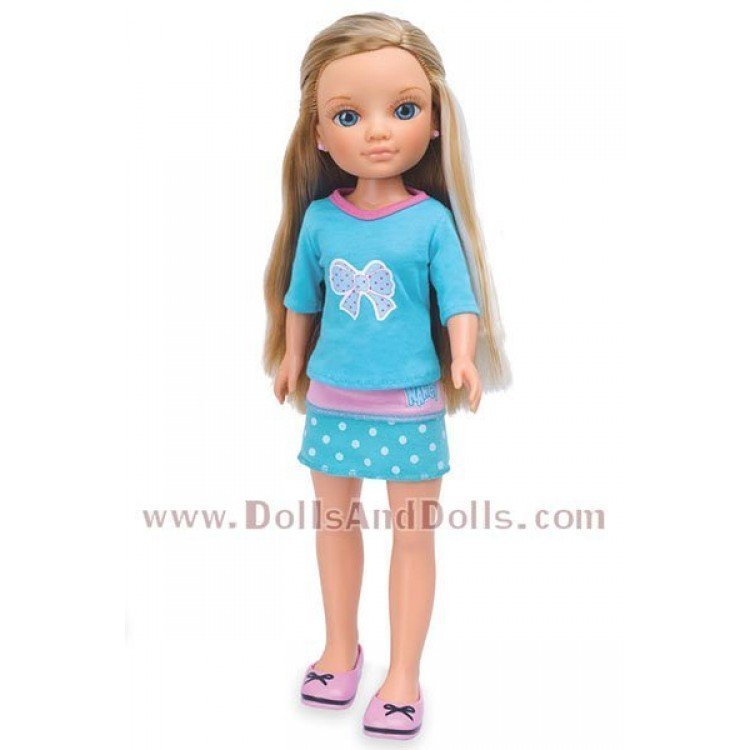 Nancy Set de ropa - Conjunto azul con lazo