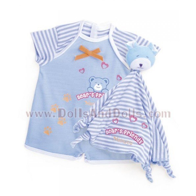 Ropita básica Nenuco - Body manga corta azul