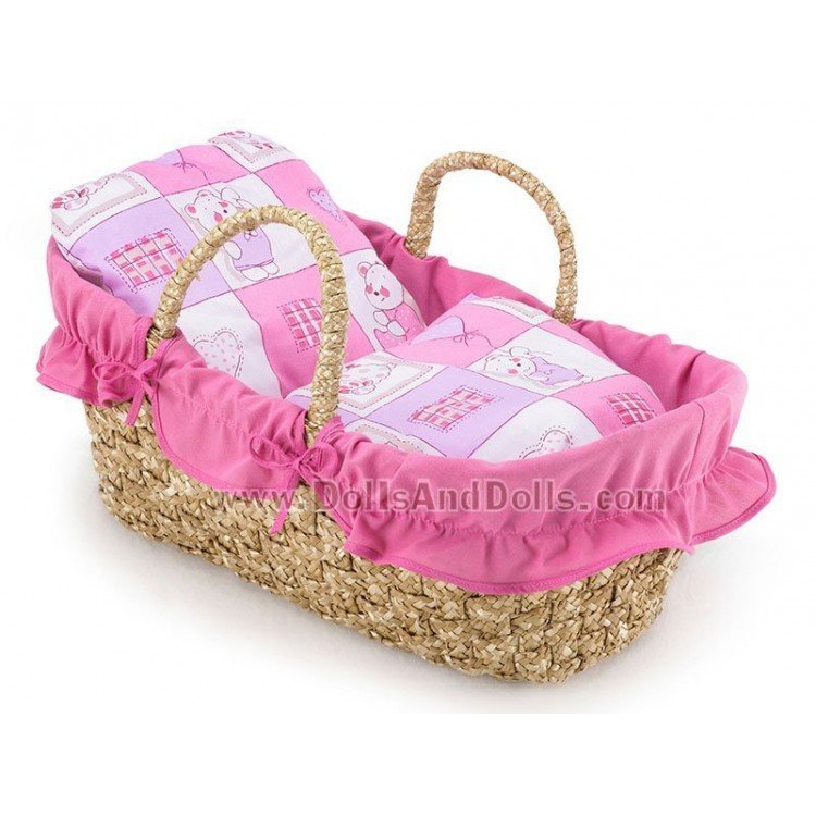 Cesta para transportar muñeca Chic Rosa