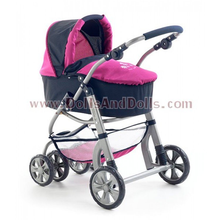 Combi de silla y capazo Chic Joyrider Marino / Rosa 74 cm