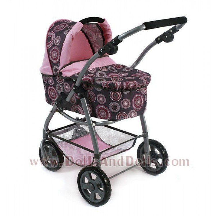 Combi silla y capazo Chic Emotion 2 en 1 Rosa claro-Perlas 77 cm