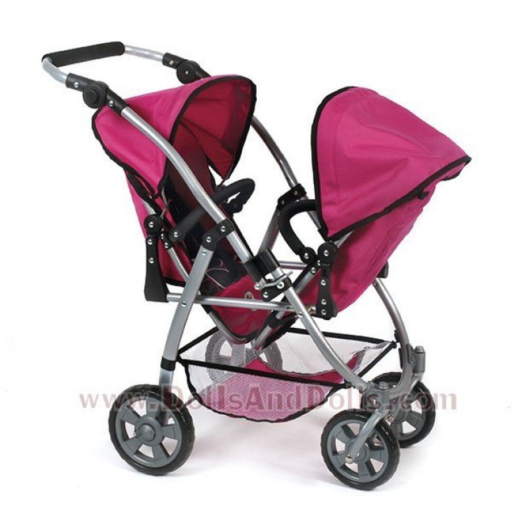 Sillita doble Chic Vario Círculos Fucsia 79 cm