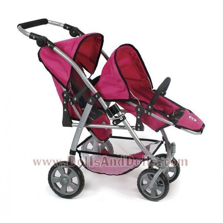 Sillita doble Chic Vario Círculos Fucsia 79 cm