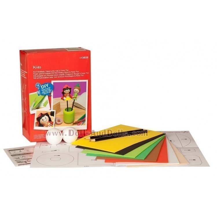 Kit d'assemblage Fofu-Pencil - Chaperon Rouge et Peter Pan