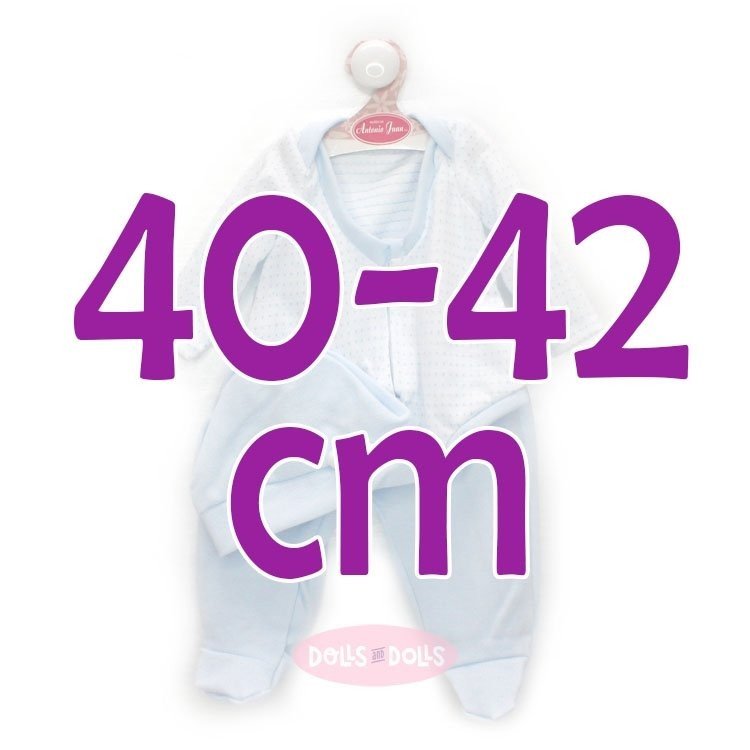 Tenue pour poupée Antonio Juan 40-42 cm - Pyjama bleu clair