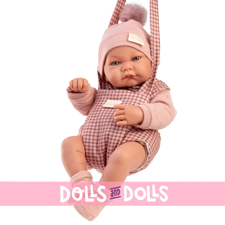 Poupée Antonio Juan 42 cm - Nouveau-né Nica avec porte-bébé