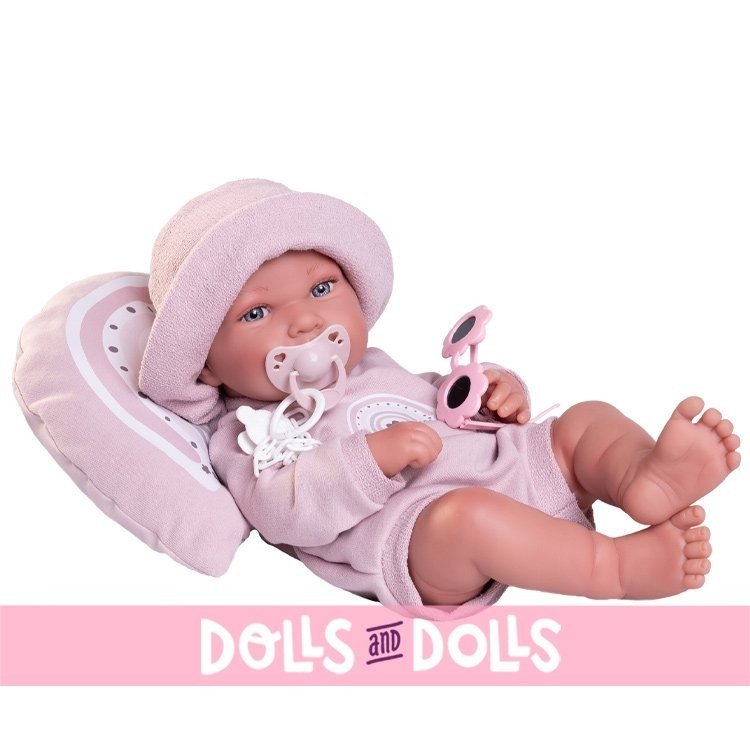 Poupée Antonio Juan 42 cm - Pipa nouveau-né arc-en-ciel au soleil