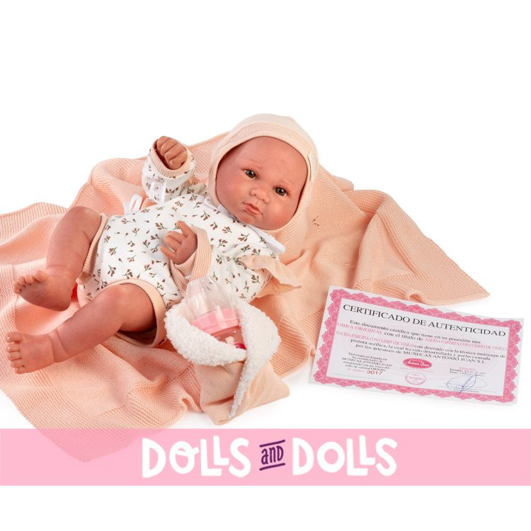 Poupée Antonio Juan 42 cm - Sweet Reborn Luca avec biberon