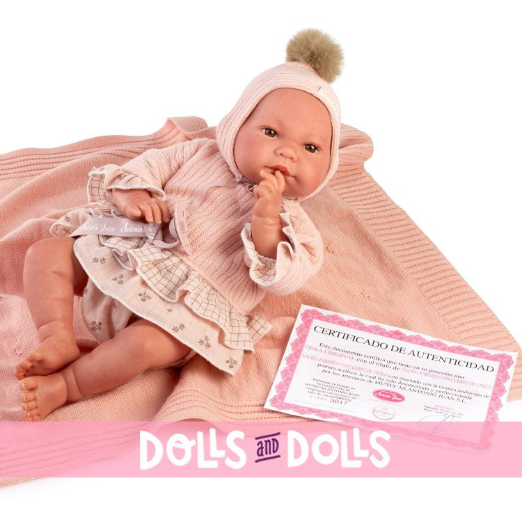 Poupée Antonio Juan 42 cm - Sweet Reborn Nica avec châle