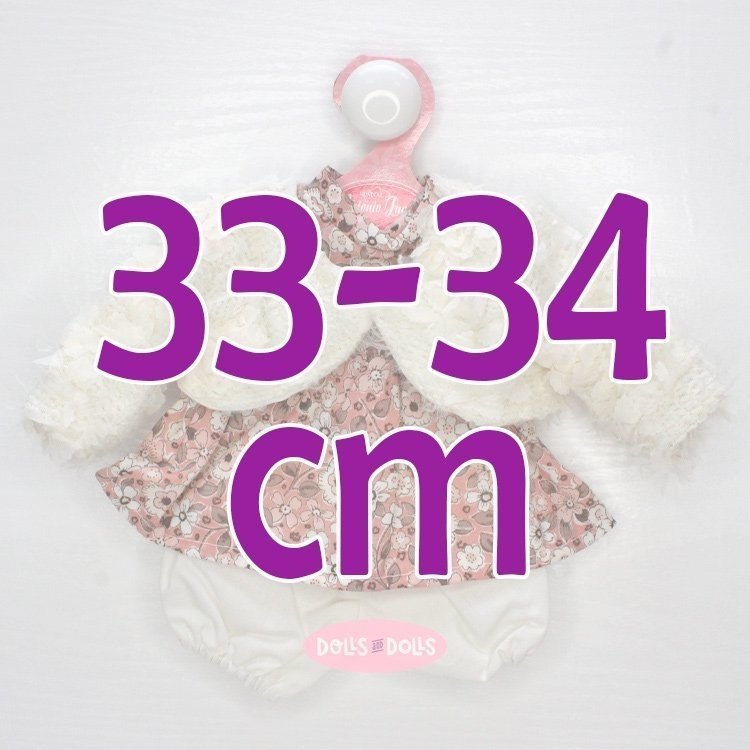 Tenue pour poupée Antonio Juan 33-34 cm - Robe fleurie avec veste