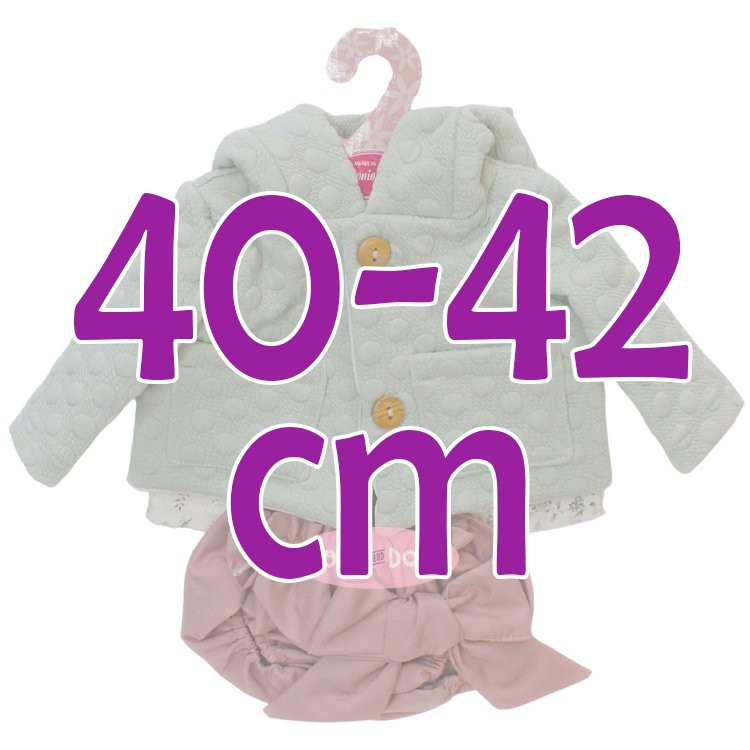 Tenue de poupée Antonio Juan 40-42 cm - Collection Sweet Reborn - Ensemble avec veste verte
