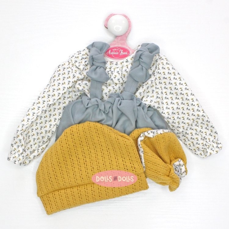 Tenue pour poupée Antonio Juan 40 - 42 cm - Collection Sweet Reborn - Tenue fleurie avec chapeau et chaussons