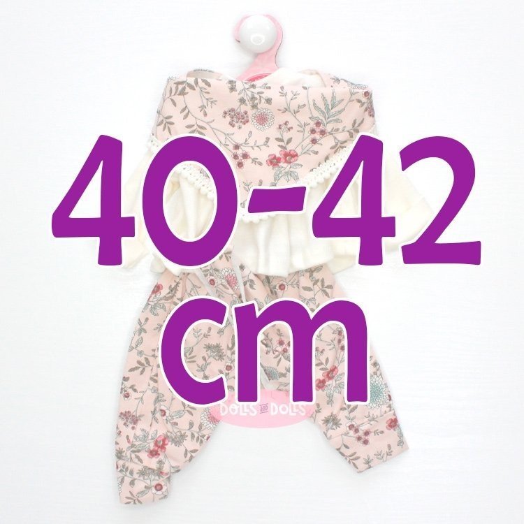 Tenue de poupée Antonio Juan 40-42 cm - Collection Sweet Reborn - Ensemble de fleurs avec foulard et bandeau