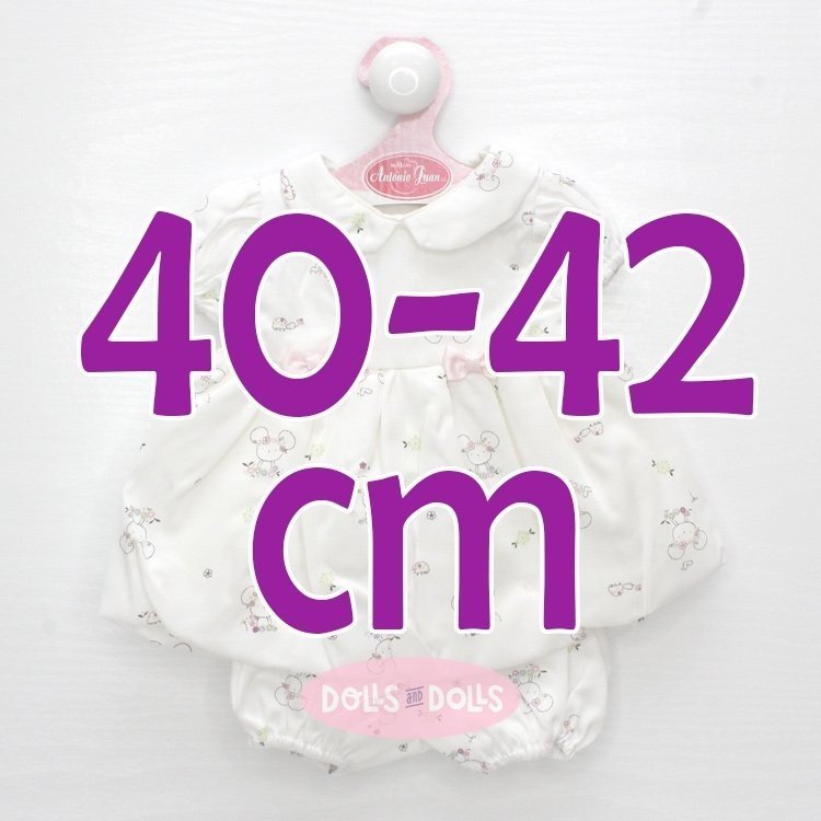 Tenue pour poupée Antonio Juan 40-42 cm - Robe imprimé ratites