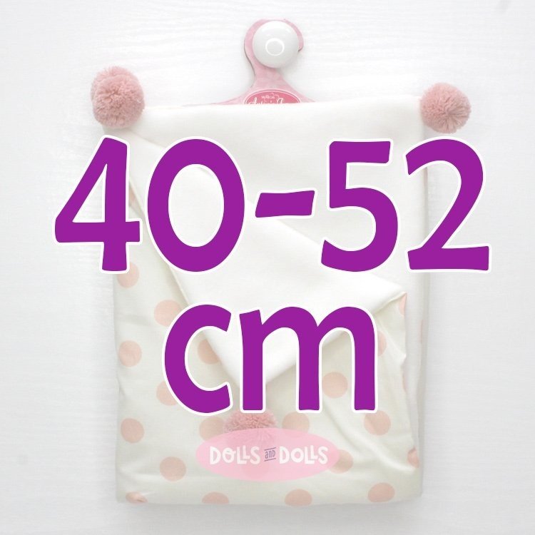 Accessoires pour poupée Antonio Juan 40-52 cm - Écharpe rose à pois