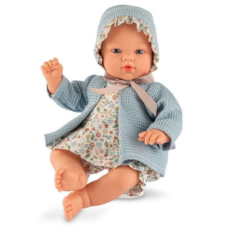 Poupée Así 36 cm - Koke avec chemise, pantalon bouffant et bonnet bleu ciel
