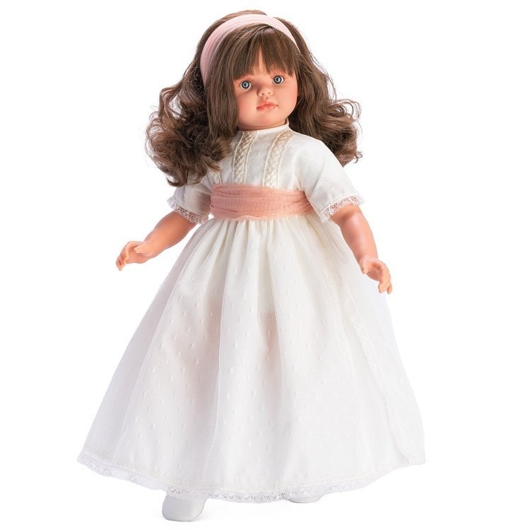 Poupée Así 57 cm - Pepa communion tulle plumeti beige
