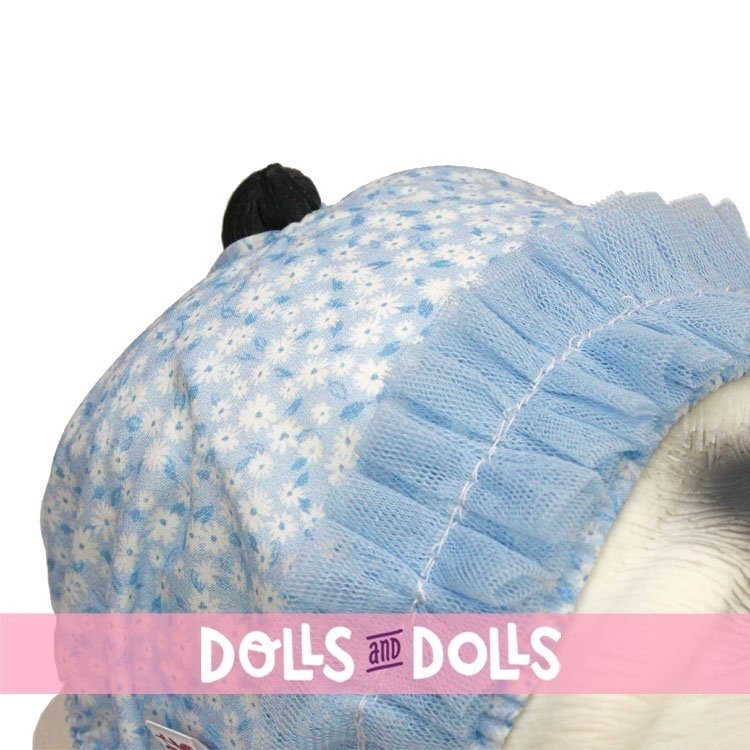 Poupée animal Así 32 cm - Lilly le Bouledogue avec culotte bleue