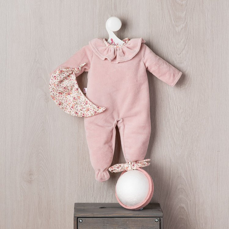 Tenue pour poupée Así 40 cm - Body rose avec attache-sucette pour poupée Matti