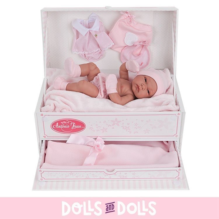 Poupée Antonio Juan 33 cm - Malle bébé toneta fille