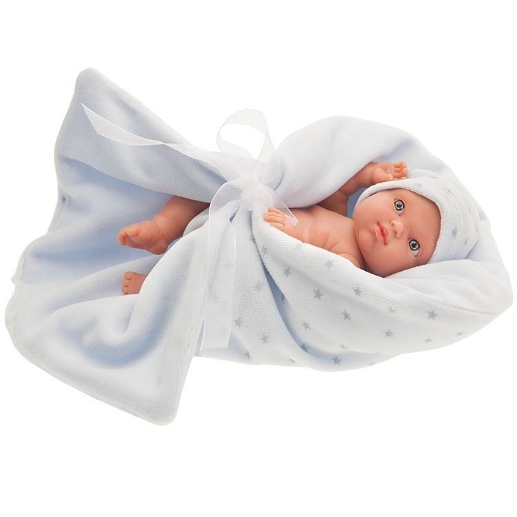 Poupée Antonio Juan 21 cm - Mufly avec couverture bleue