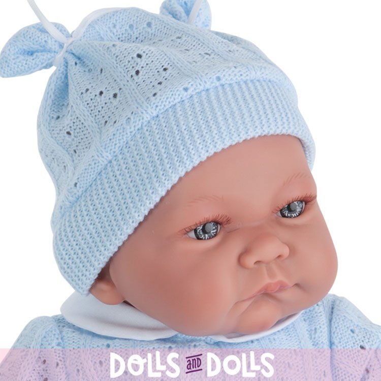 Poupée Antonio Juan 40 cm - Laine bleue Nica