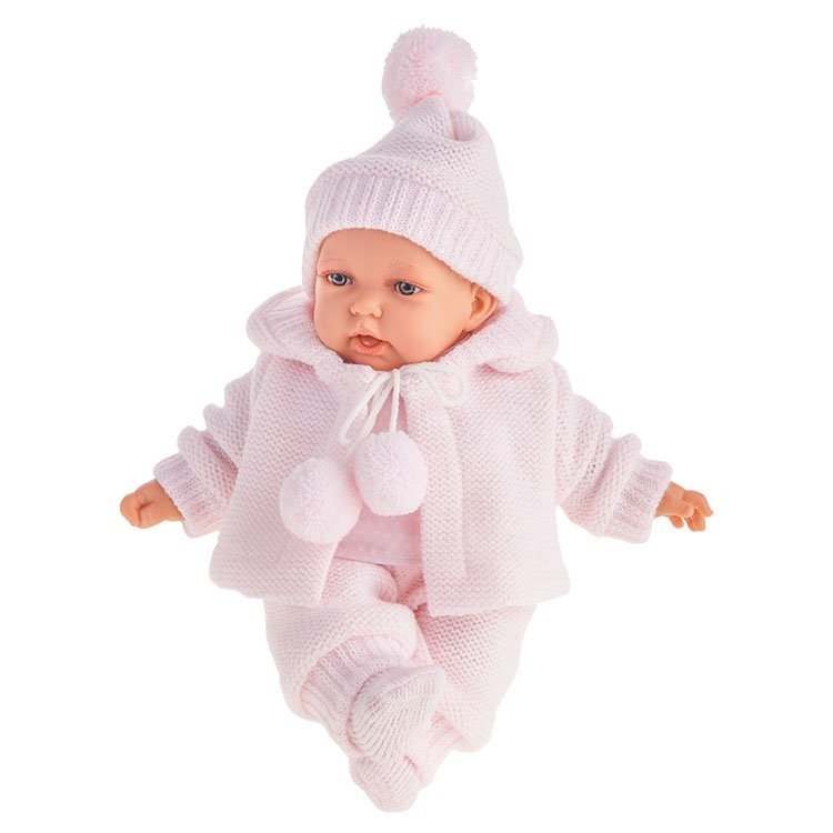 Poupée Antonio Juan 27 cm - Petit laine rose