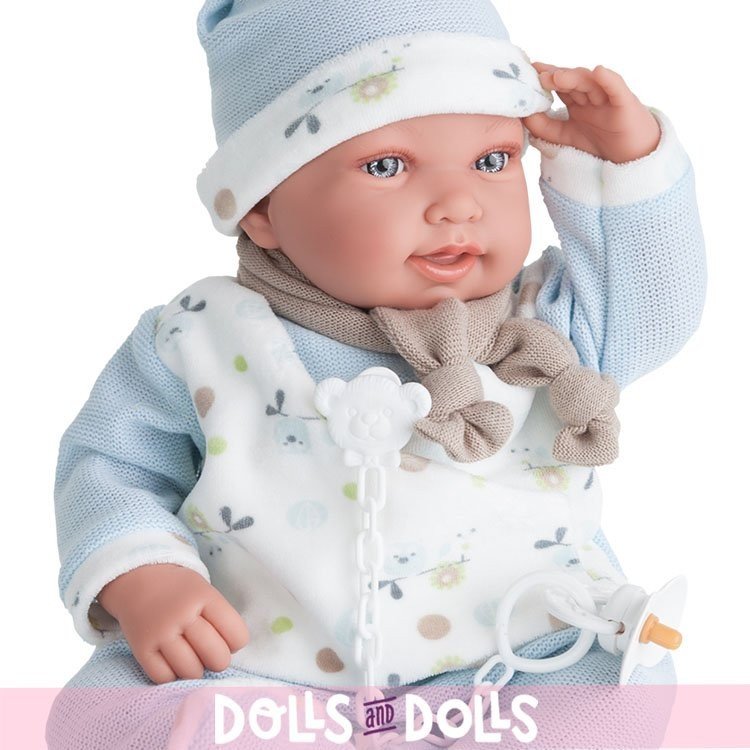 Poupée Antonio Juan 40 cm - Pyjama Pipo Blue