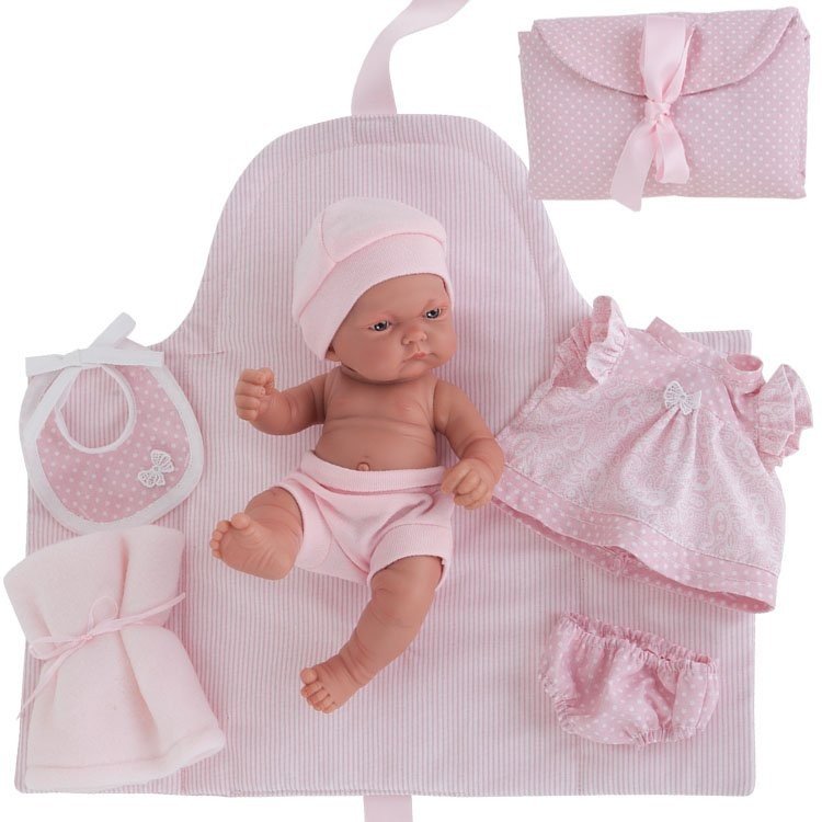 Poupée Antonio Juan 26 cm - Changeur de bébé Pitu vraie fille